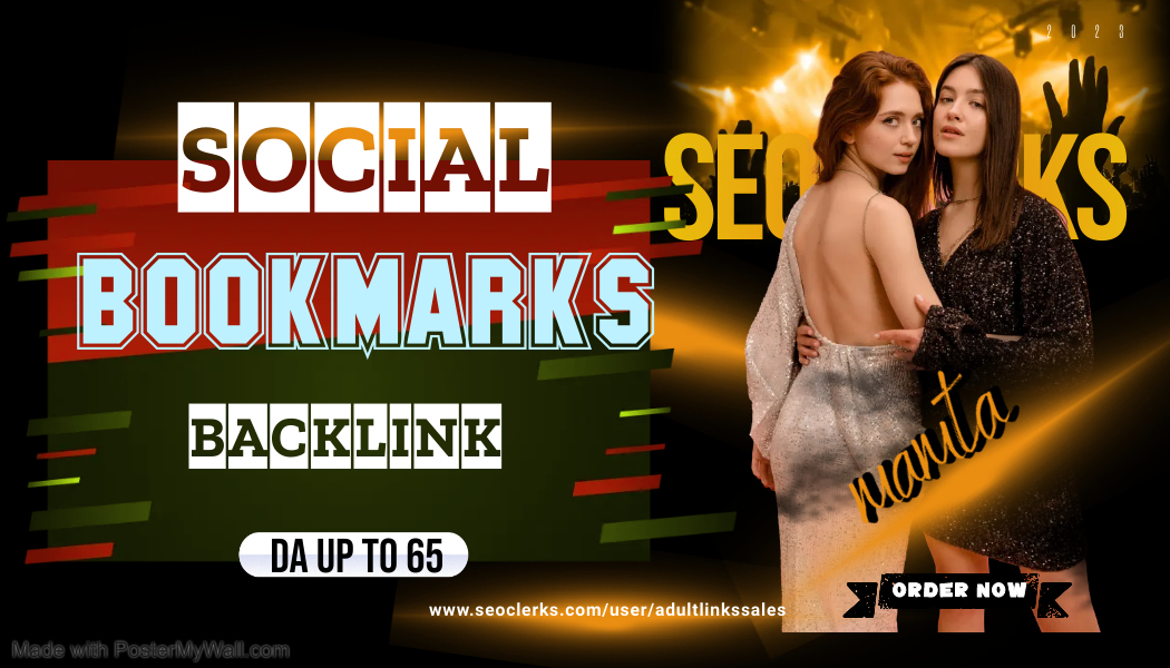 Create 50 High DA PA Social Bookmarking Backlinks For your Adult/Casino website