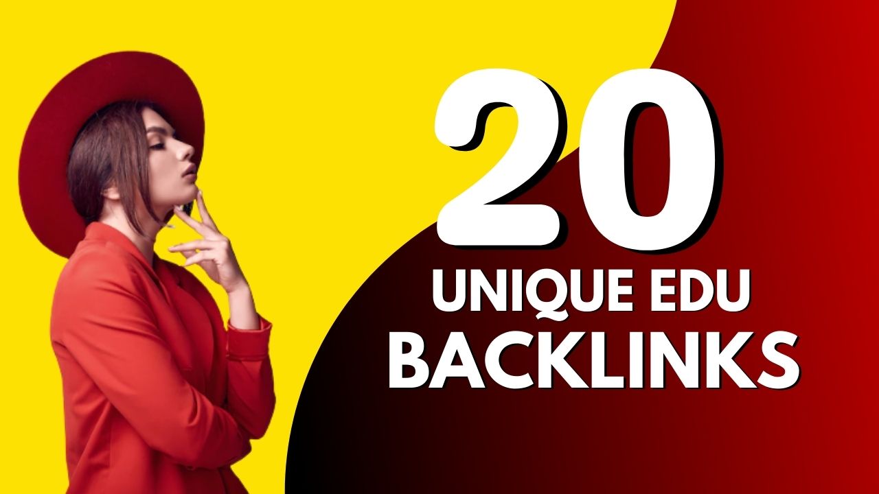 Create 20 Unique EDU Backlinks For SEO