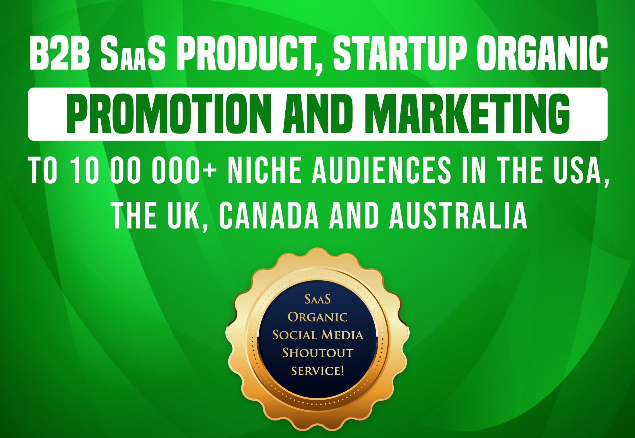 B2B SaaS Product Startup Organic Promotion to 10 00 0...