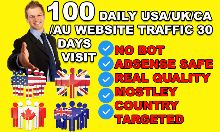 Send Targeted Traffic From Any Country USA, UK, CA,...