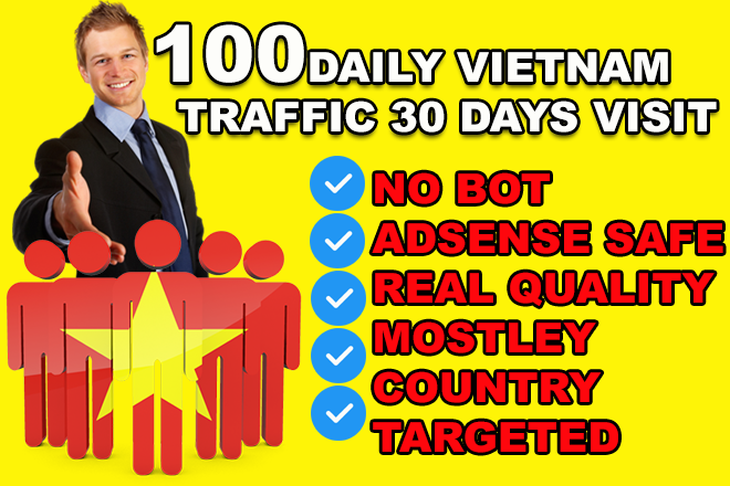 Buy Vietnam Website Traffic &ndash; 100 Daily Real Visitors &ndash; Safe, Organic & Fast