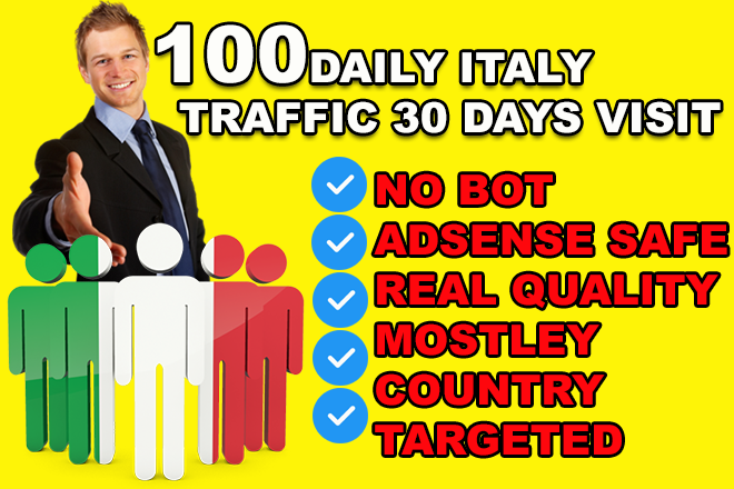 100 Daily Italy Traffic - Real Website Visitors - 30 ...