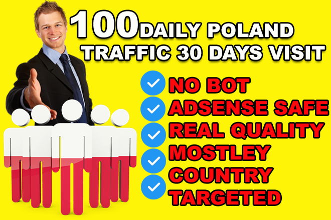 100 Daily Poland Traffic - Real Website Visitors - 30...