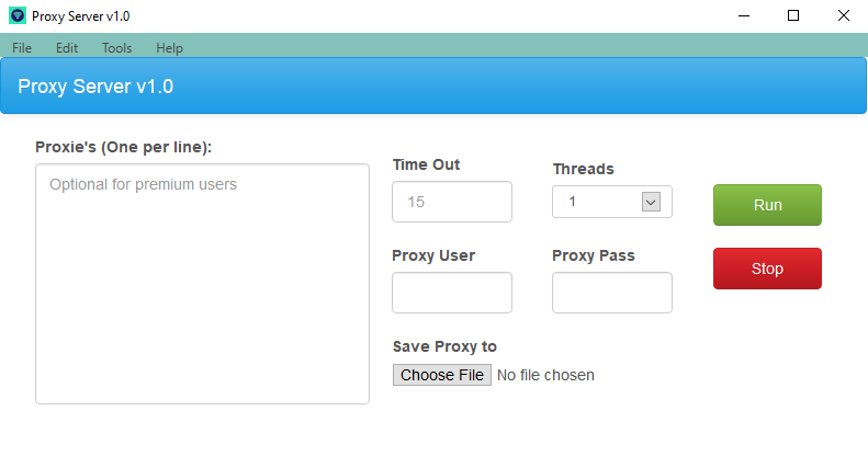 Proxy Server v1.3 - One Month License