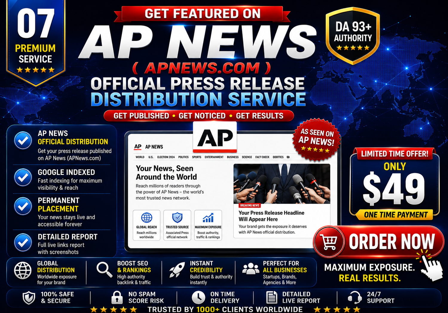 Publish Your Press Release on AP News DA 93, 67M+ Monthly Readers
