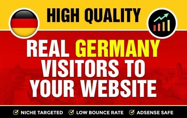 60 Days (TWO Month) Germany organic keyword targeted web-traffic real visitors