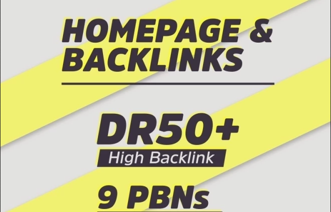 Powerful 9 PBN DR50+ Unique and Premium Homepage Backlinks