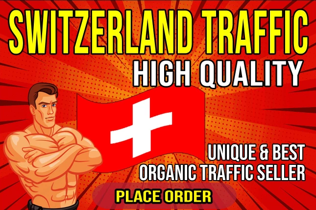 30 Days UNLIMITED Switzerland Organic Visitors Traffic to Website OR Any Link