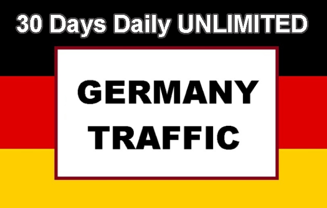 Targeted 30 Days (ONE MONTH) Germany Real Unique Visitors Traffic to Website