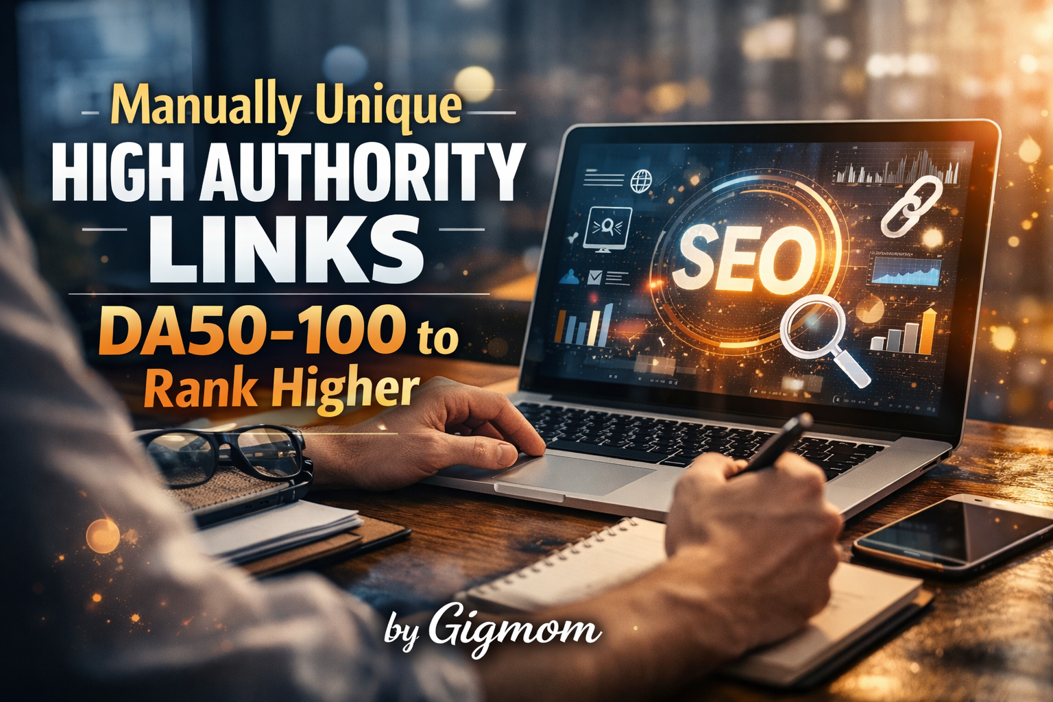 Manually 100 Unique High Authority Links DA50-100 to Rank Higher 