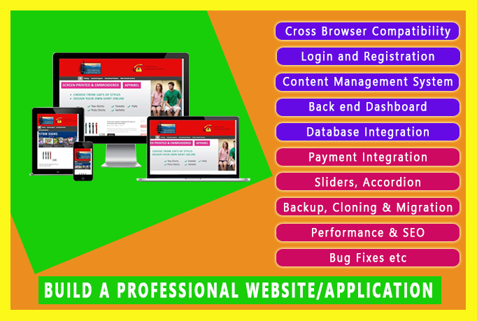 I will design a professional Website or Application 