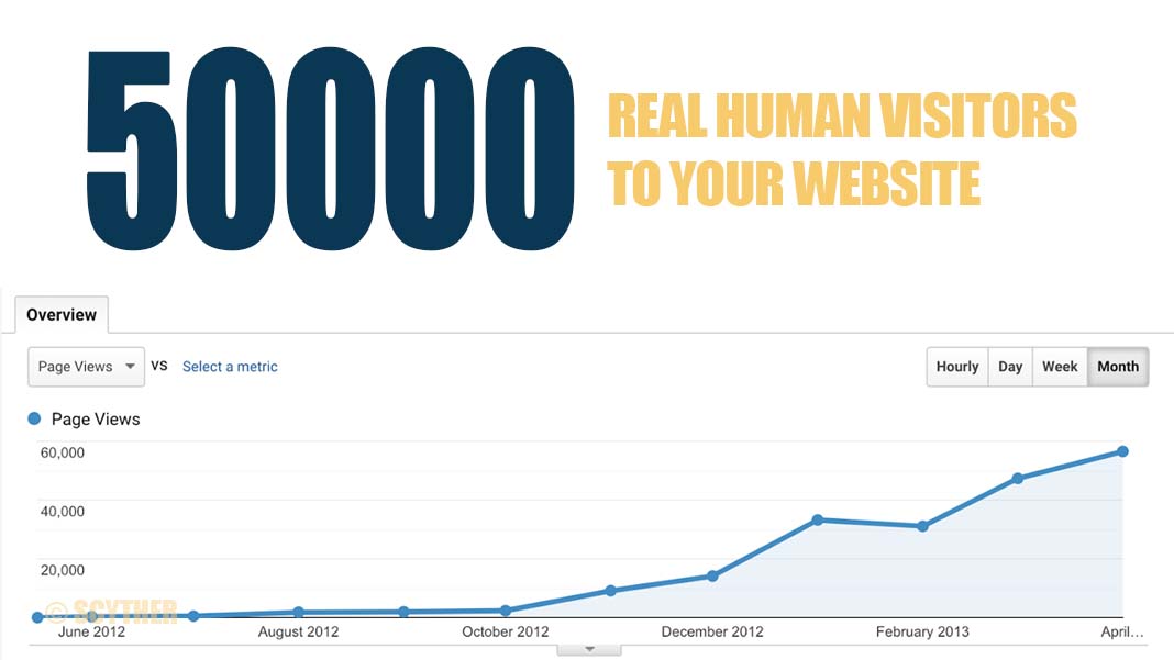 50000 Real Human Worldwide Traffic