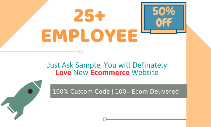 I will design a professional ecommerce website or online store superfast speed