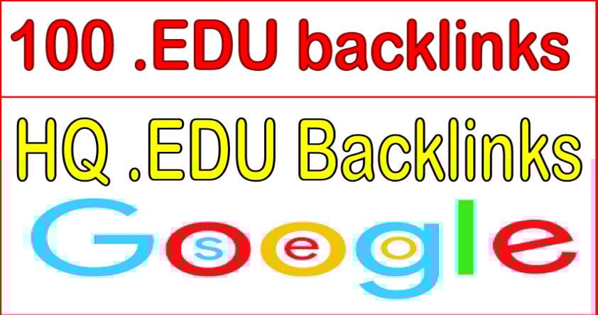 Get Build 100 HQ. EDU Backlinks