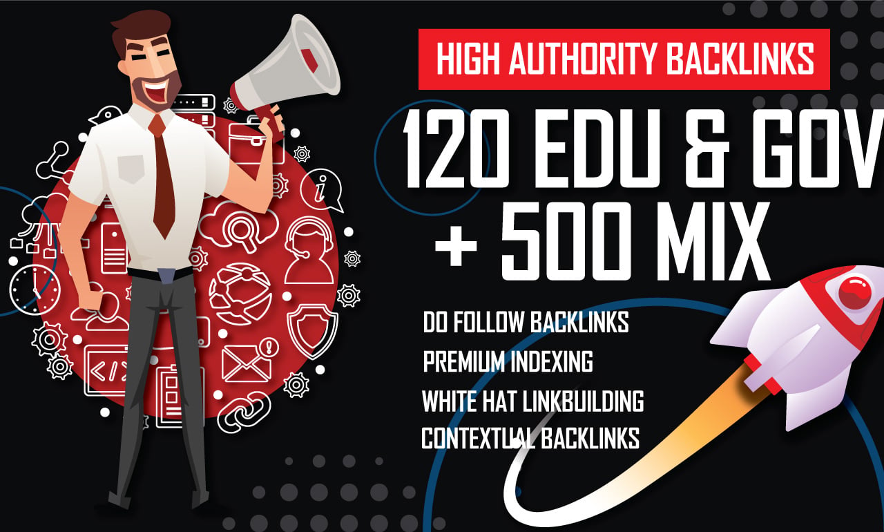 20 EDU & GOV + 500 Mixed High Quality SEO Backlinks for Higher Google Rankings