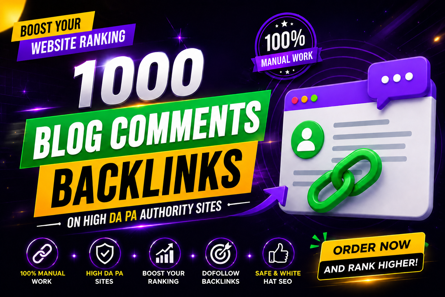 I will build 1000 manual contextual do-follow comment...
