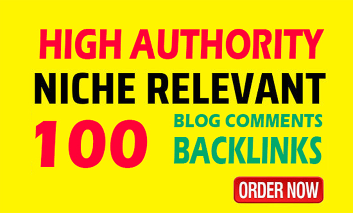 100 High Authority Niche Relevant blogcomments backlinks