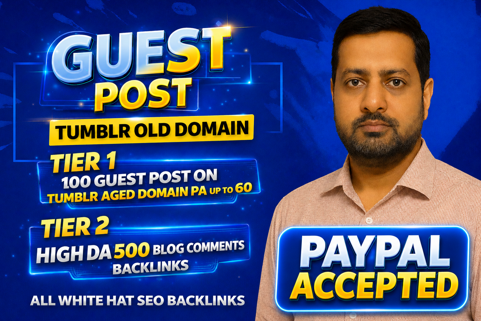 Create 100 Premium Quality Do-follow guest post on Tumblr Old Domain PA Up to 60