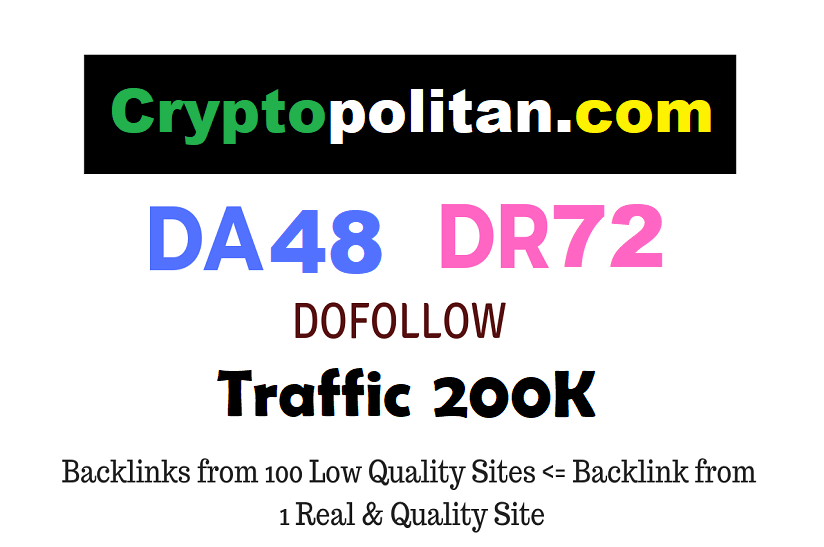 Press Release on crypto website, cryptopolitan.com - DR72