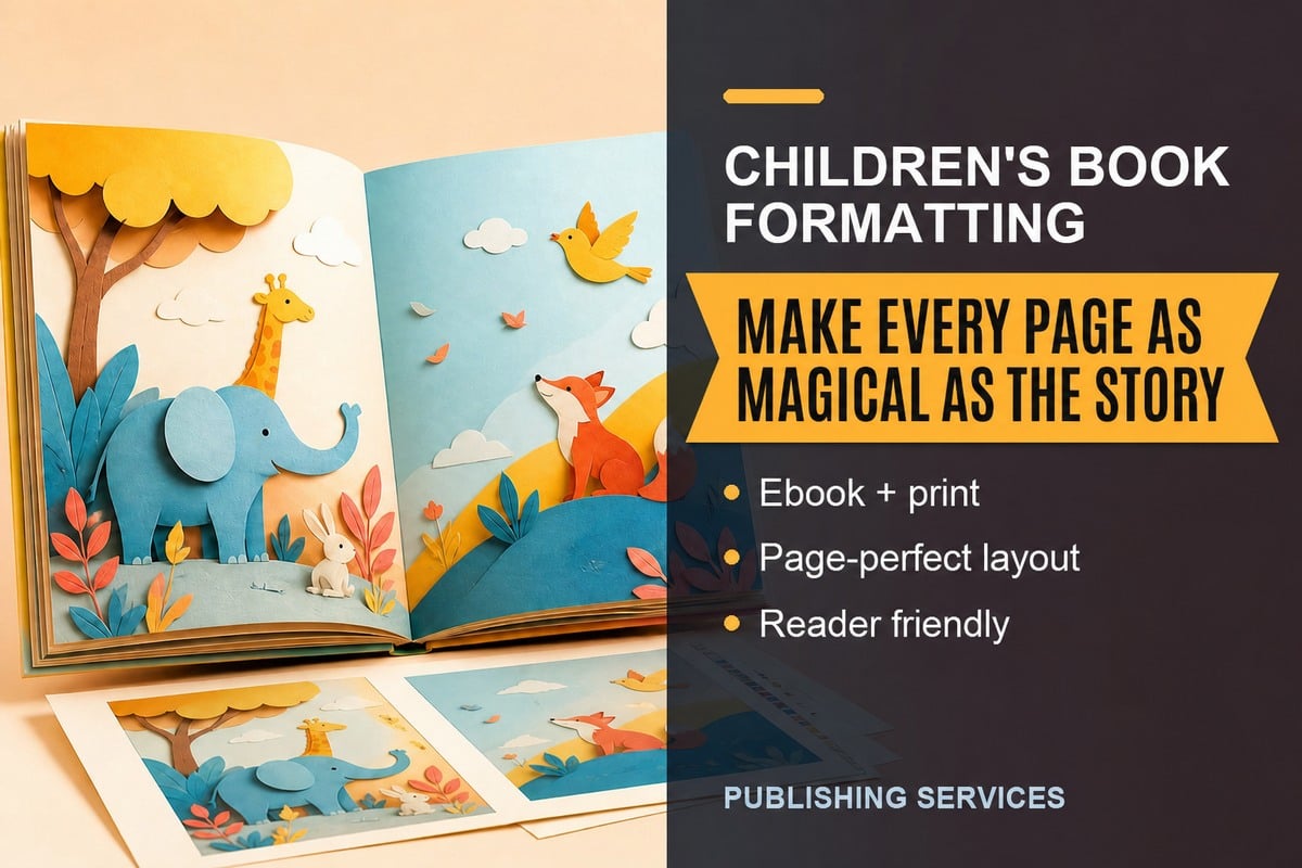I will format your children's book for ebook and print publishing