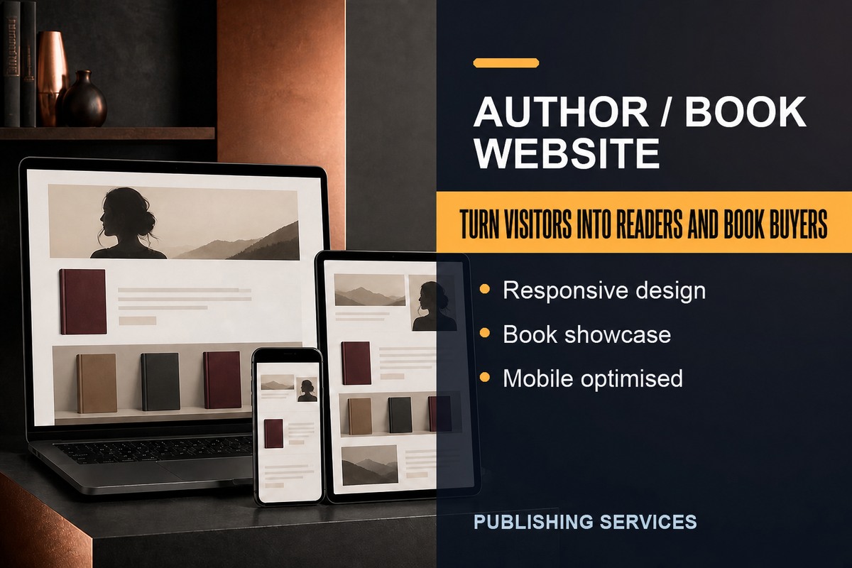 I will create a professional author or book WordPress website