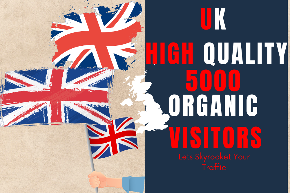 UK High Quality Organic Unique Website visitors