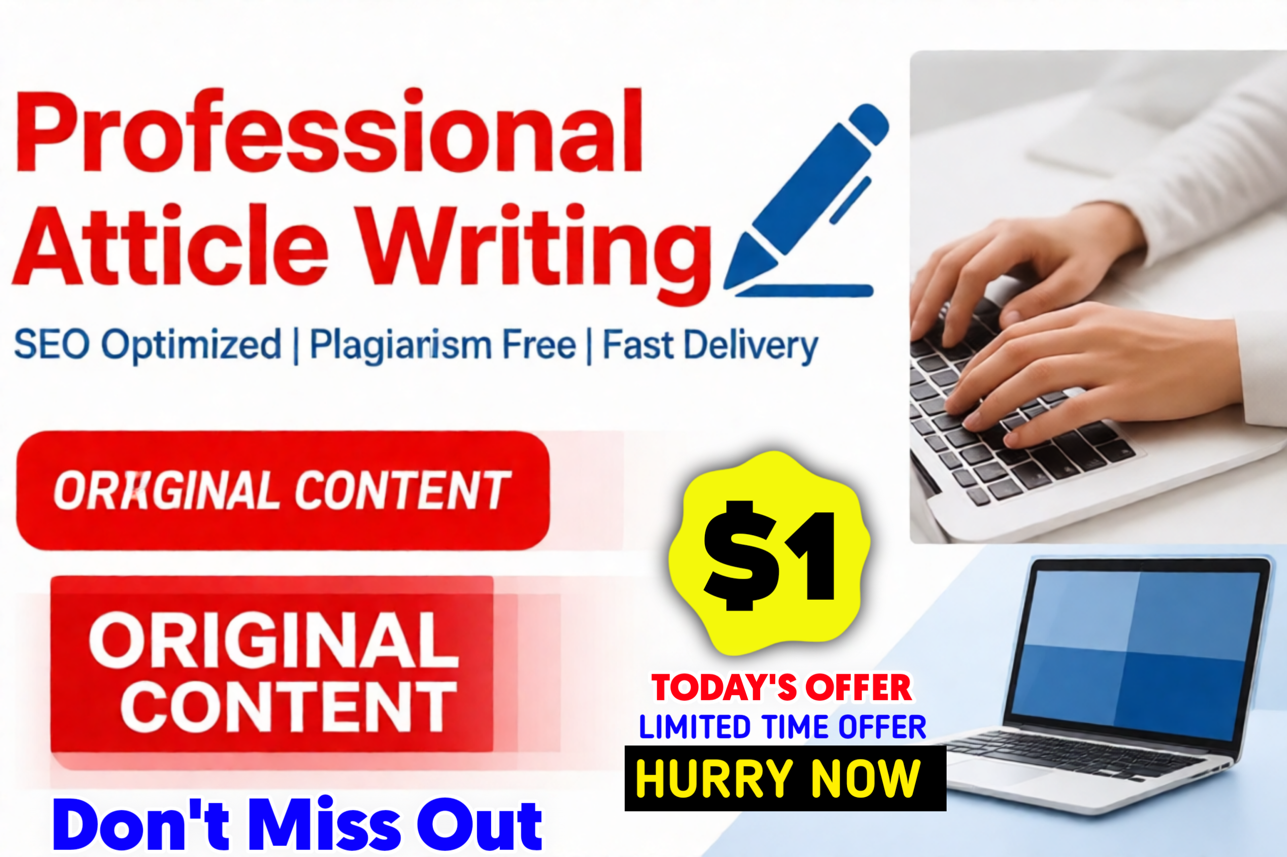 Content Writing I will write ORIGINAL Pro emiu m ARTI...