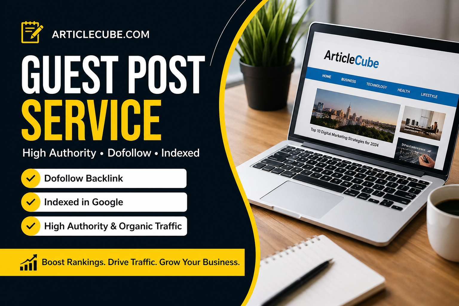 Write and Publish a Guest Post on Articlecube. com DA 51 Dofollow and Indexable