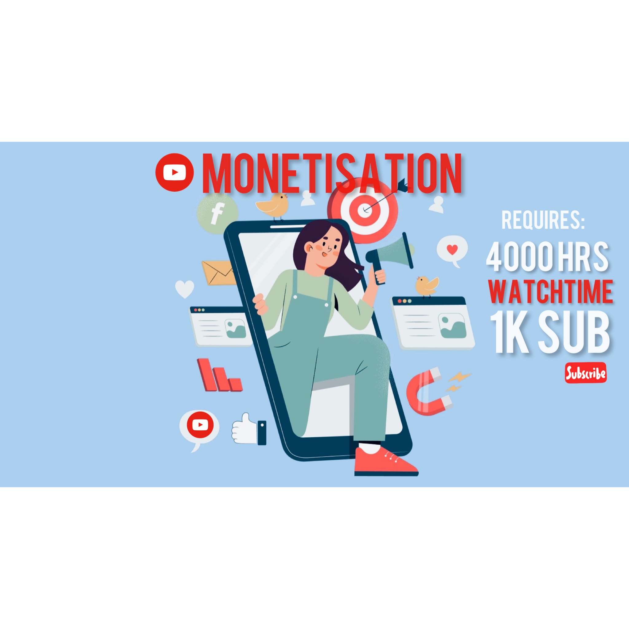 Guaranteed: YPP Provide complete monetisation Pack as in Description 