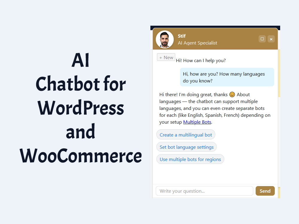 AI Chatbot for WordPress and WooCommerce installation...