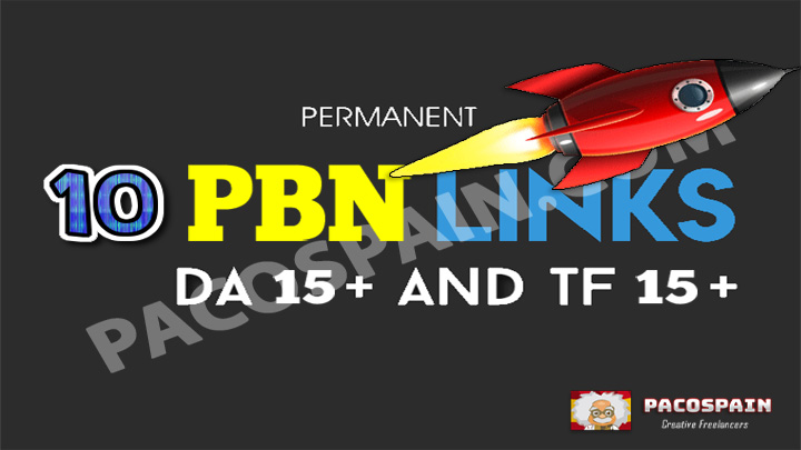 Manually create 10+ PBN Links - DA 15+ and TF 15+ 