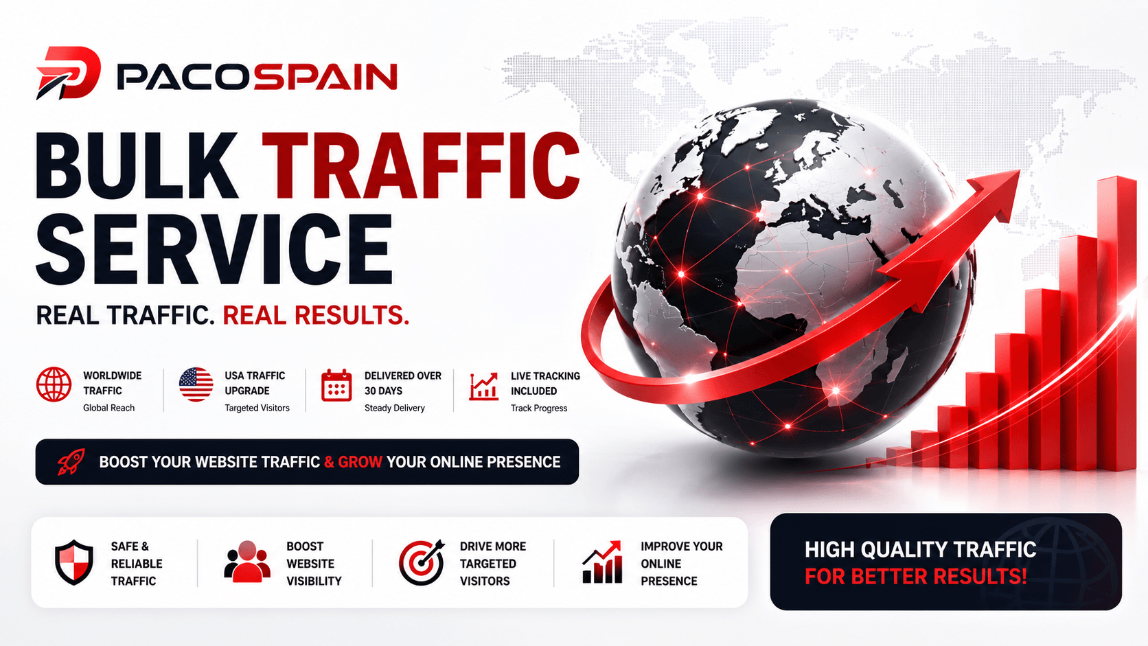 Bulk Website Traffic Service &ndash; Up To 2 Million Visitors