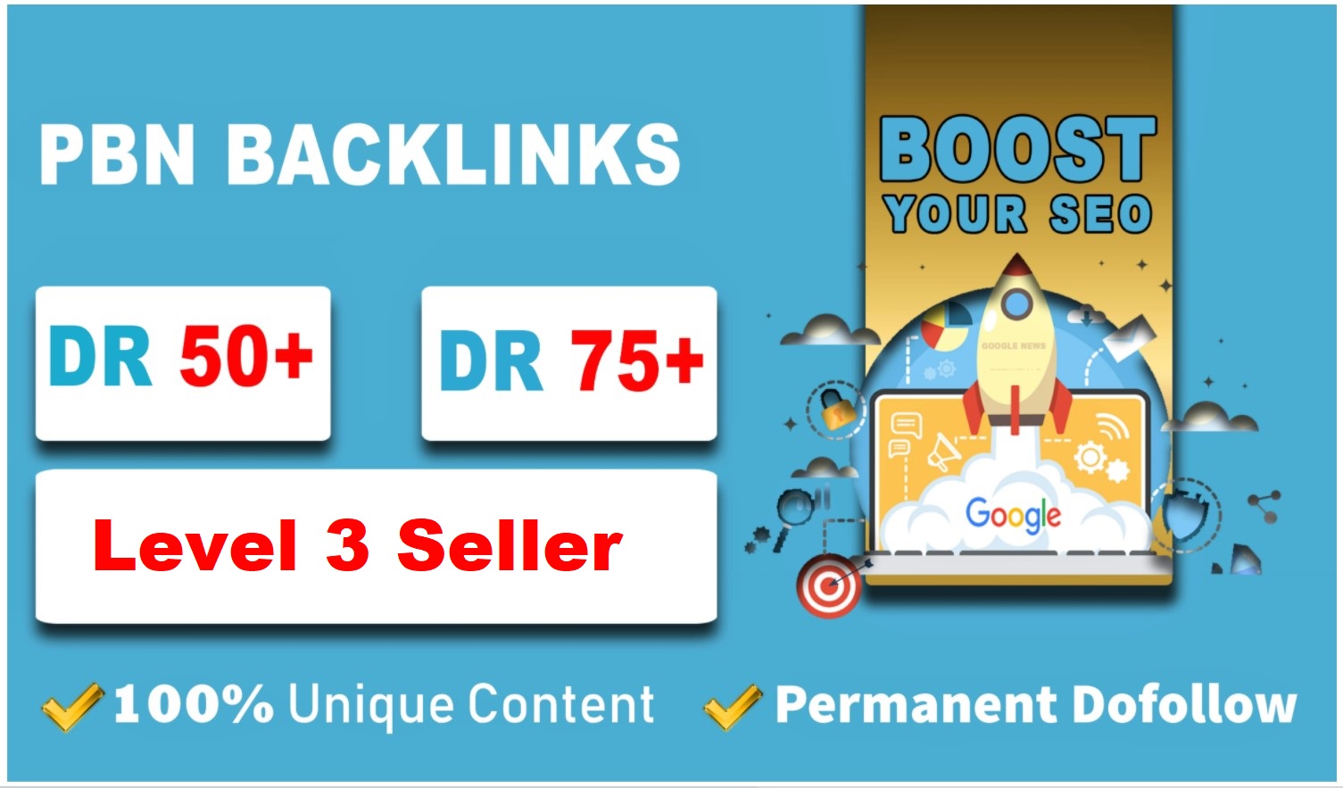 Provide you 50 PBN links from DR 50+ sites