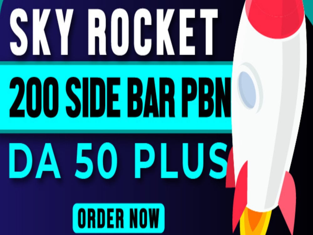You will get Powerful 200 PBN DA/DR 50+ Sidebar Homepage Backlinks
