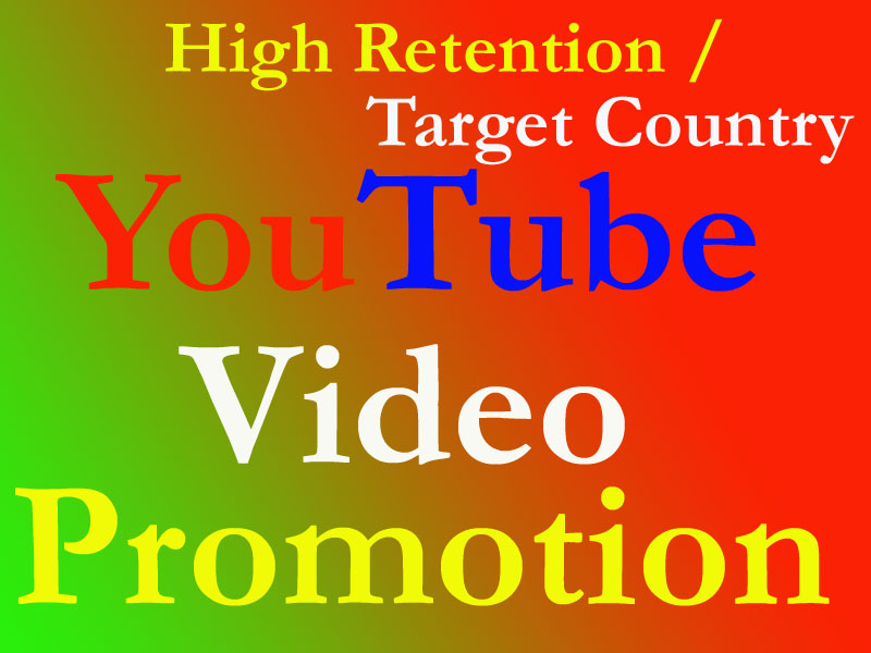 High Retention Target Country Organic YouTube Video Promotion Via Real Audience 