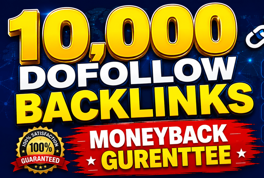 Create 10,000 dofollow seo backlinks with very fast d...