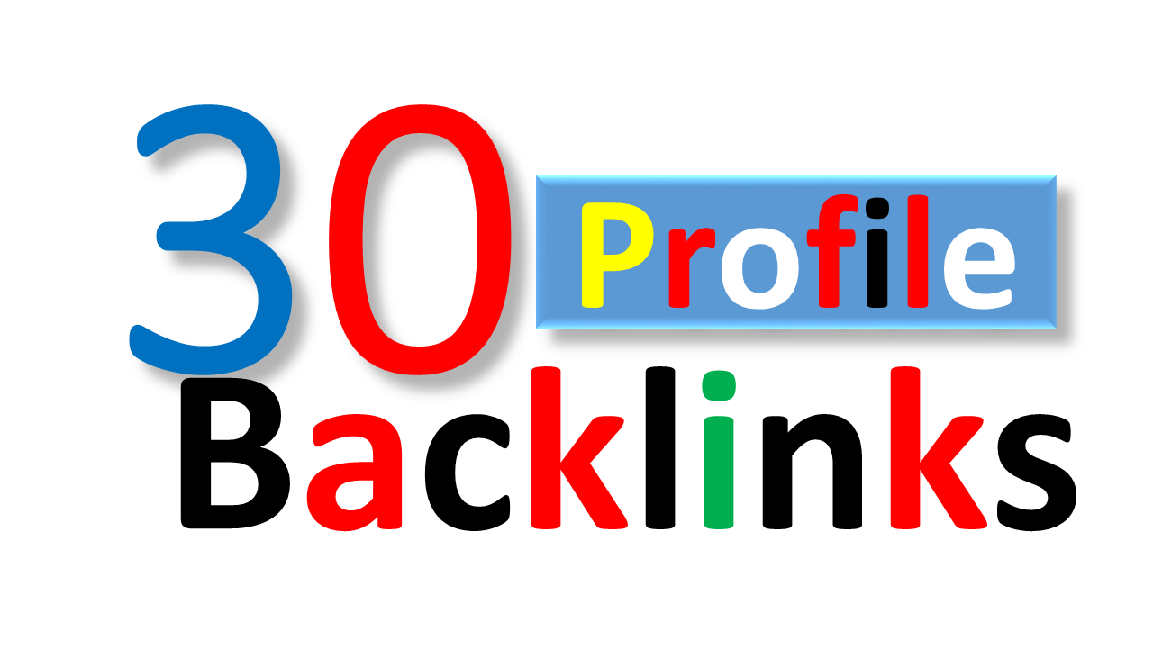 Shoot your site with 30 Profile backlinks