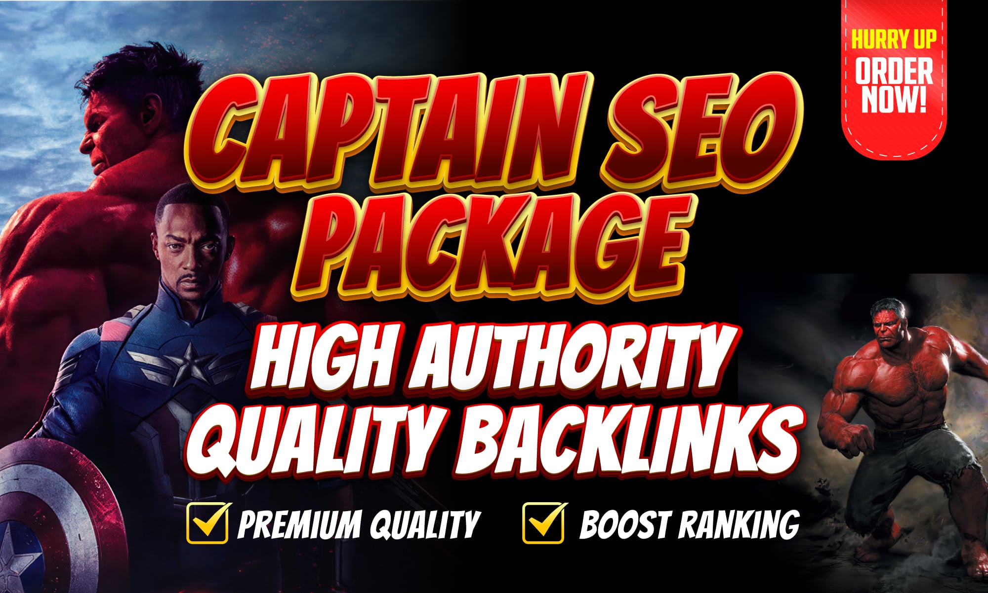 Captain SEO Package Premium High Authority Backlinks ...