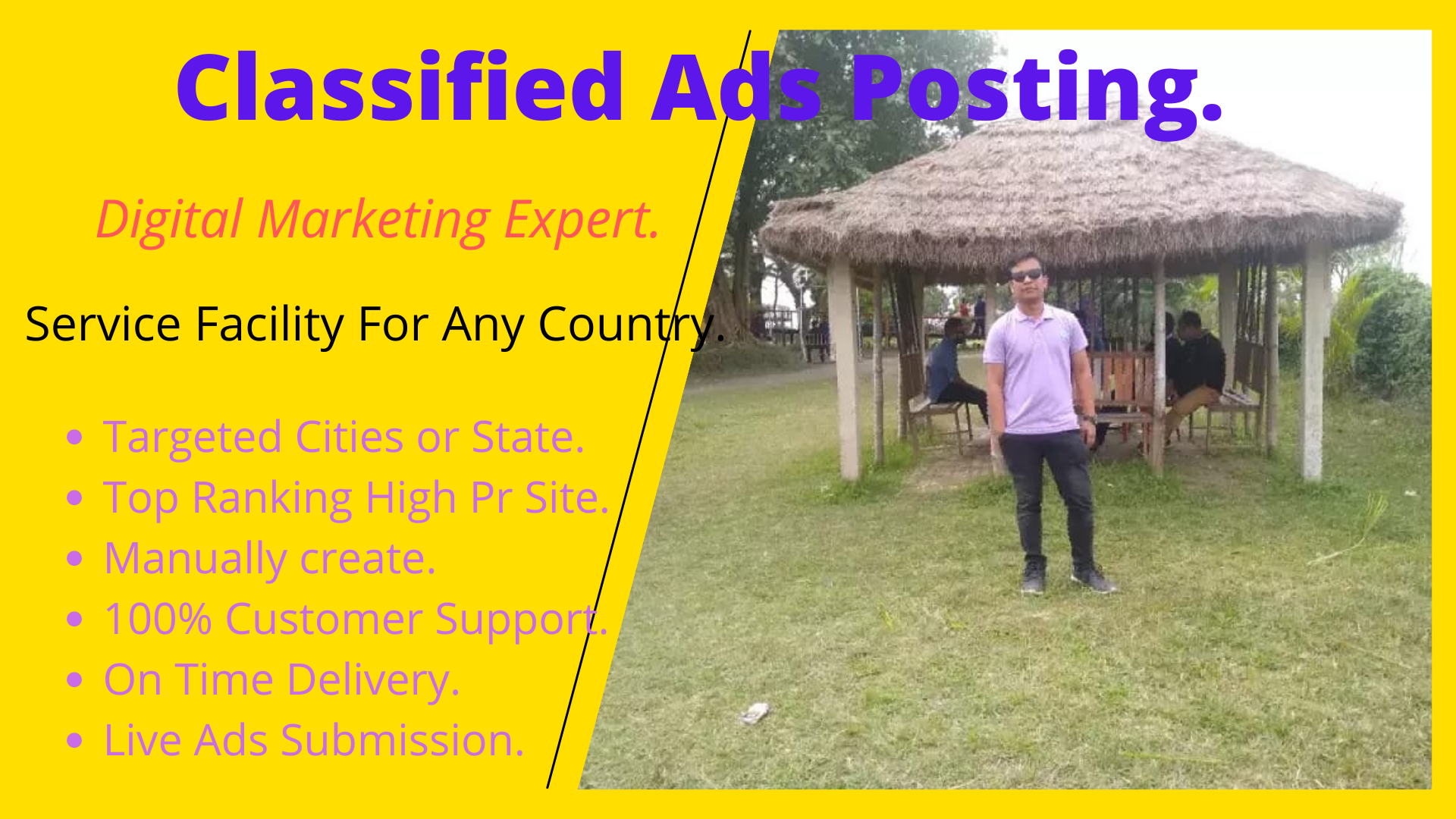 Prepare 20 Classified Ads posting Services