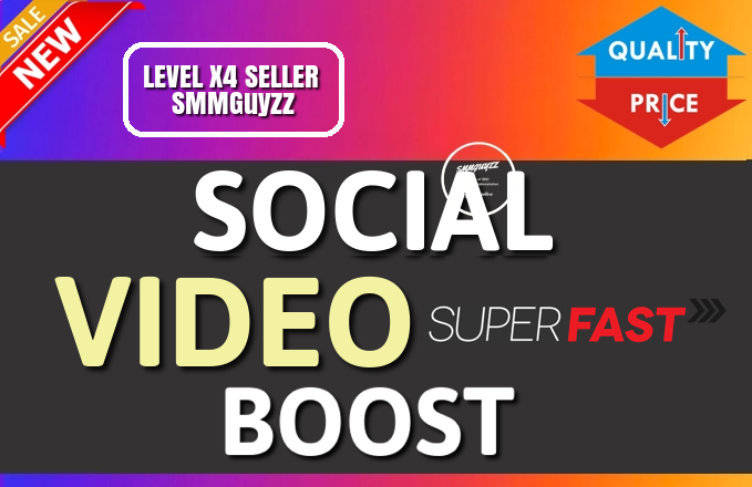 Fast SOCIAL VIDEO Real and organic Booster