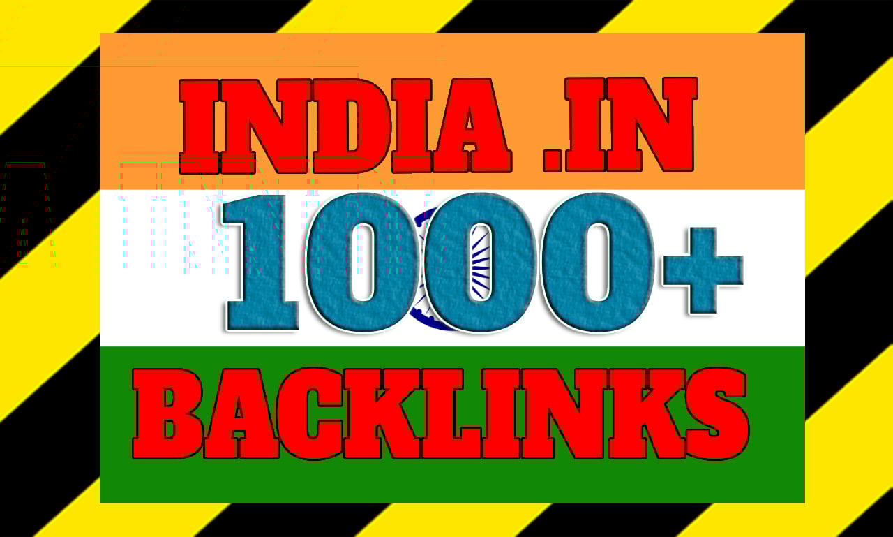 1000+ India based domains IN backlinks