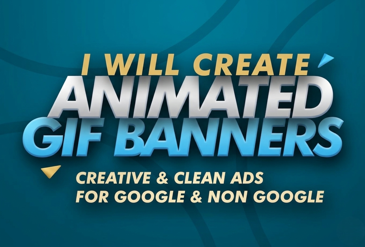 I will create animated banner, ads or image GIF for you