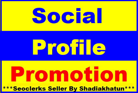 Add Social Media Profile Promotion High Quality Super Fast Delivery
