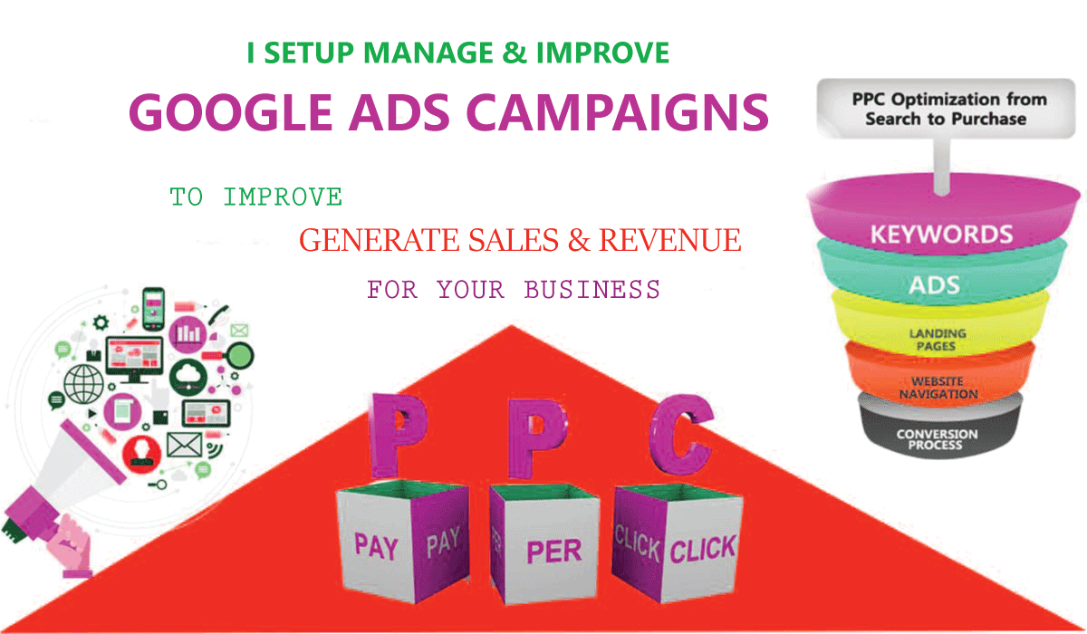 I will setup and manage google ads adwords PPC campaigns to improve sales