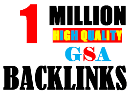 I will provide 1 Million GSA Ser High Authority BackLinks ultimate SEO 2022
