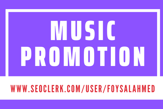 Best Music Promotion Strategy And Manual Work In 3 Days Delivery 