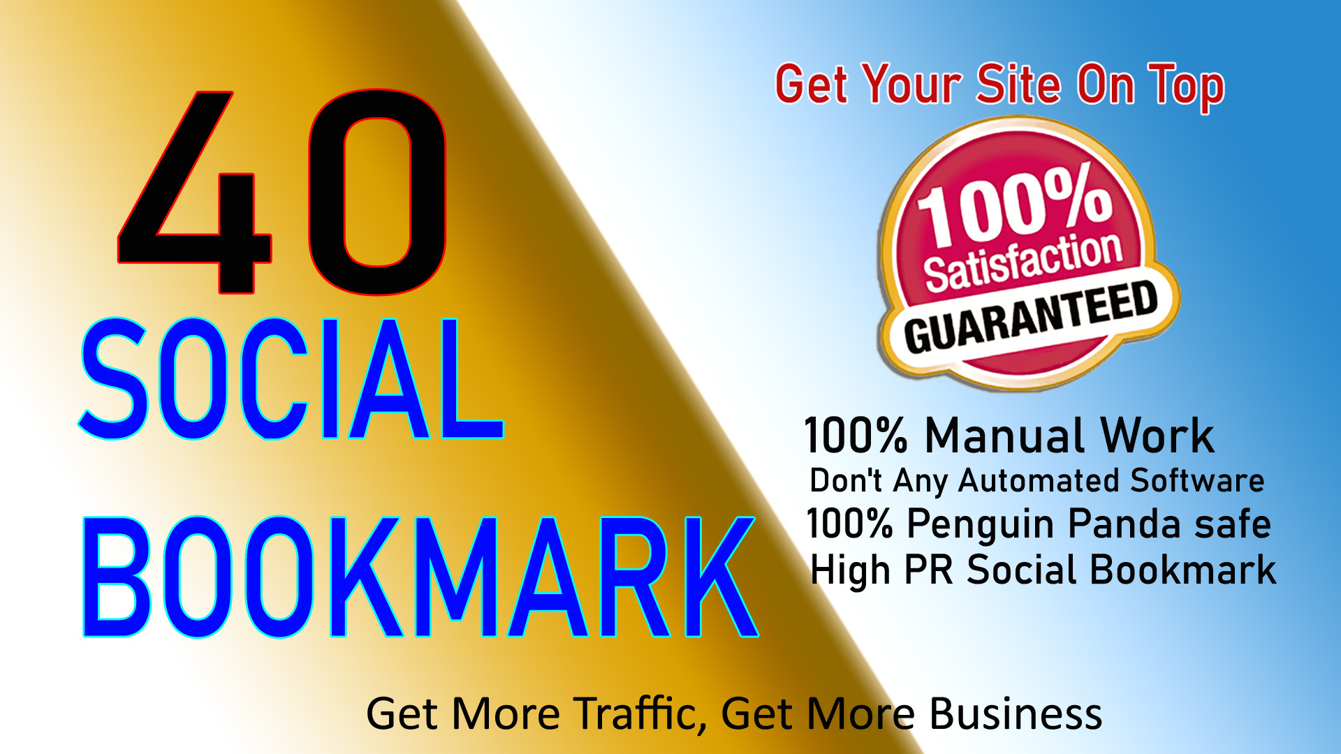 Manually Create 40 PR10 Social Bookmarking Backlinks get best Alexa Rank