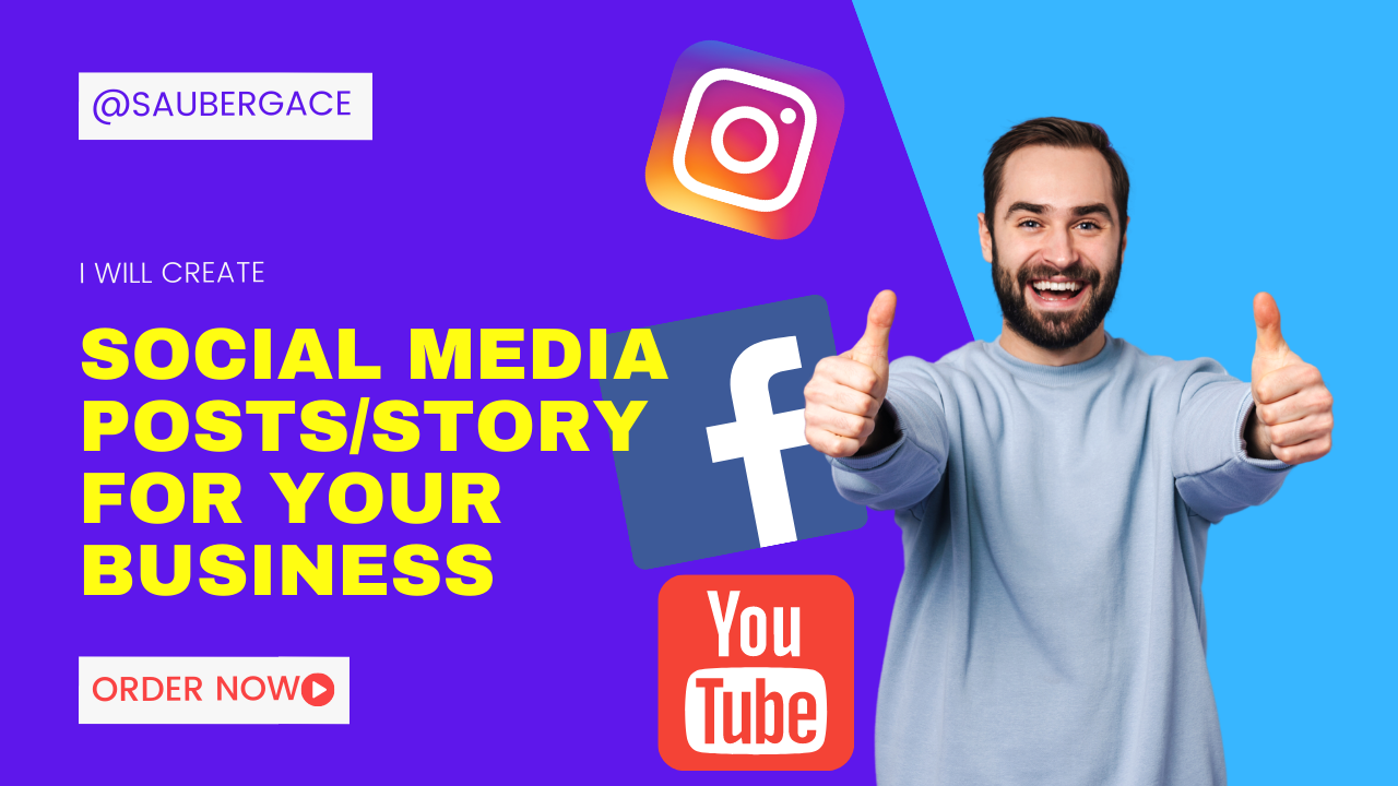 I will create Social media post or story for your bus...