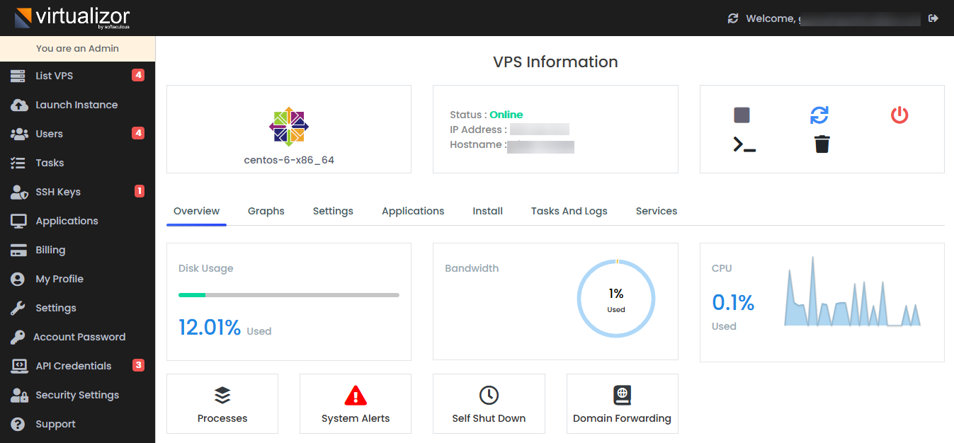 VPS SERVER - cPanel Installation Included