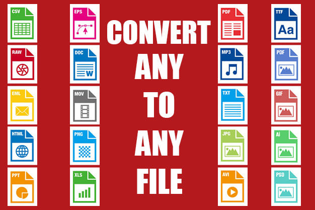 I will convert any file, video or audio to mp3, mp4 and any format